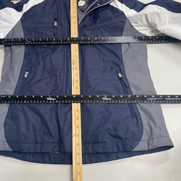 DUNBROOKE Asurion Women’s Logo Hooded Jacket Size Small Blue‎ & White - Picture 7 of 7